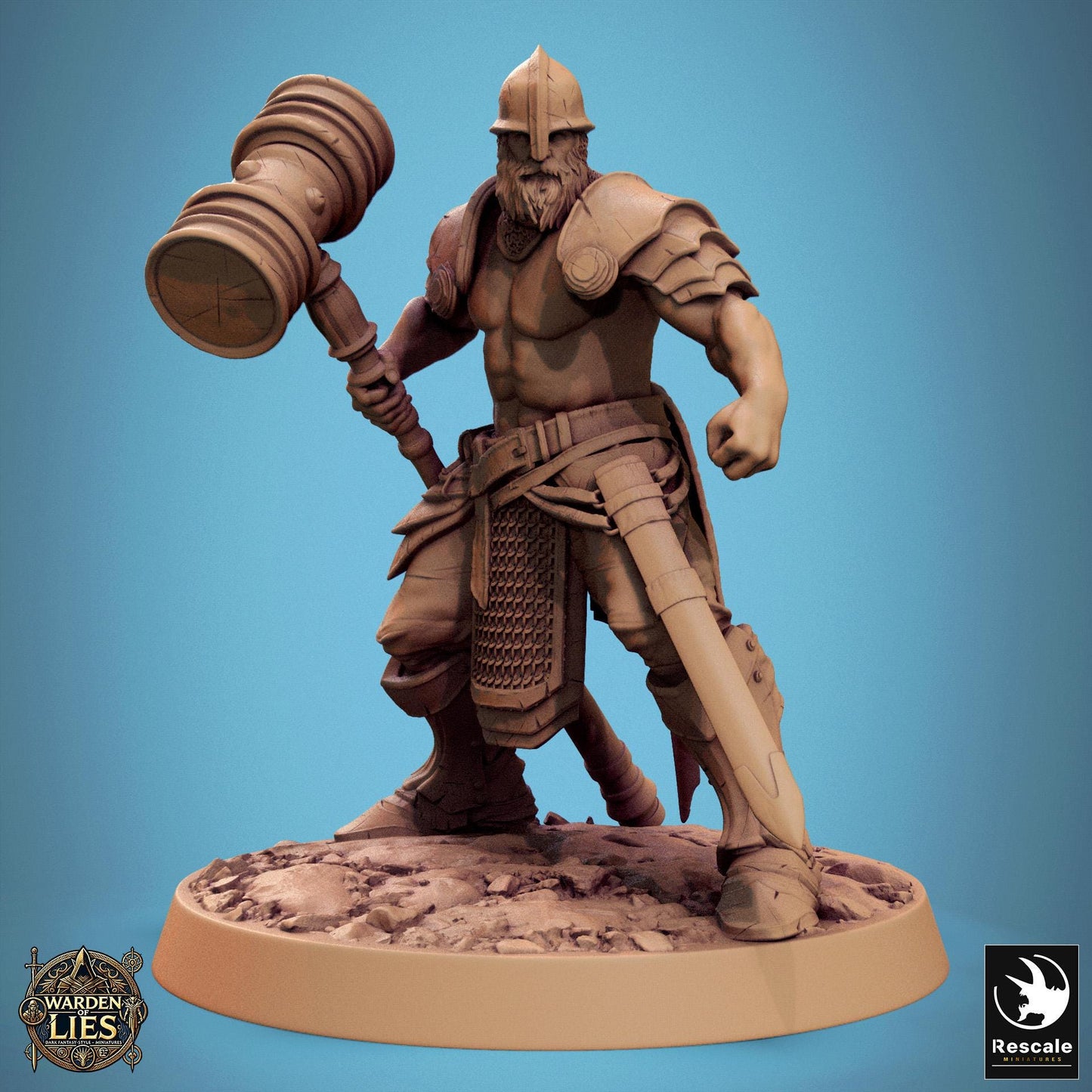 Knights of Valor, Guardrooms and Hammers by Rescale Miniatures | Unpainted | Print on Demand | Use Code FREESHIP50