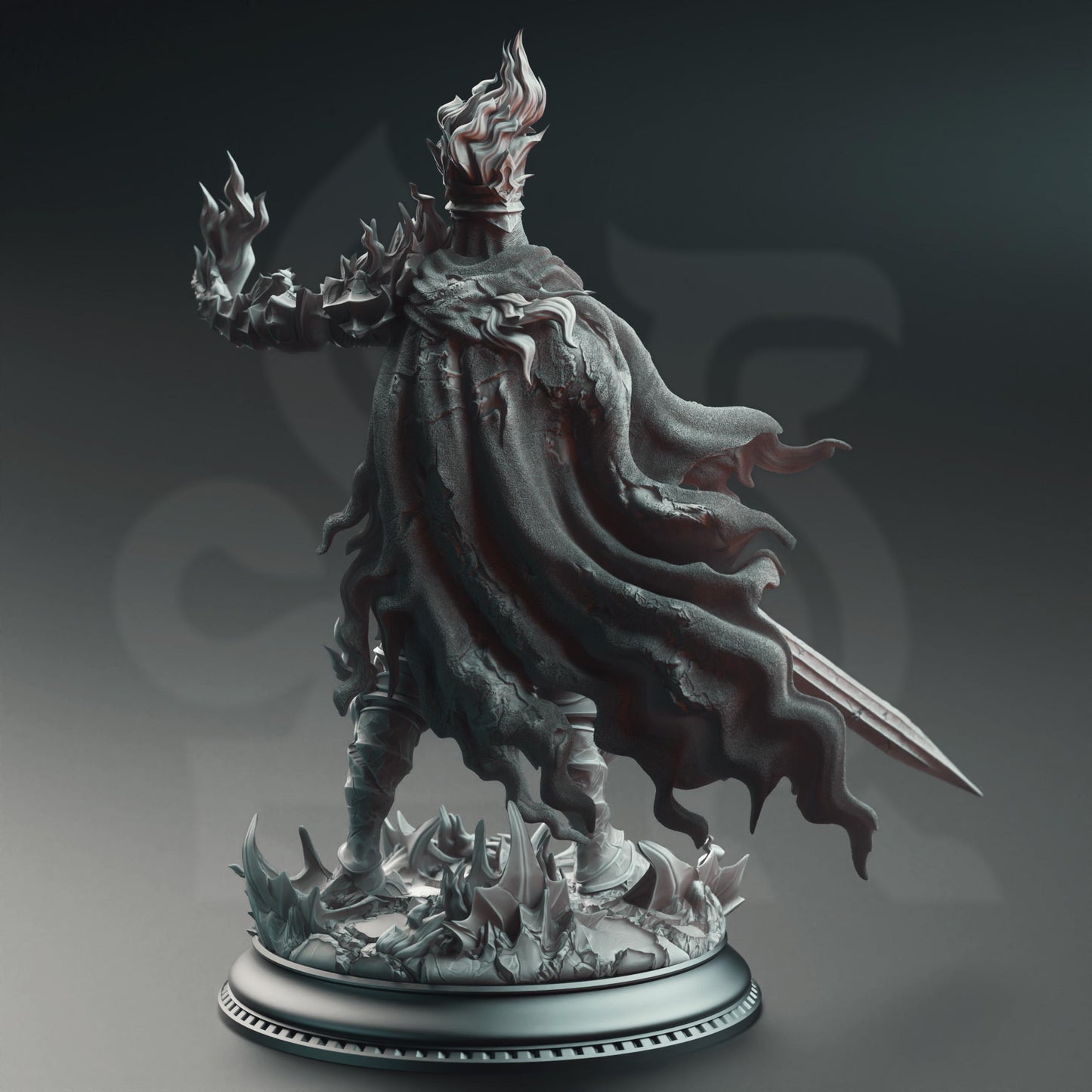 Ser Elias the Heartless, the Burning Knight by DM Stash | Unpainted | Print on Demand | Use Code FREESHIP50