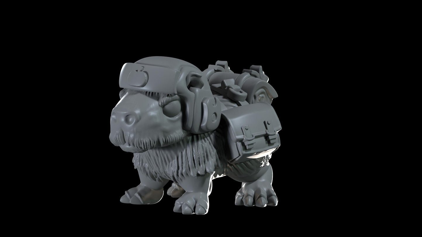 Captain Capybara by Marchen Atelier | Unpainted | Print on Demand | Use Code FREESHIP50