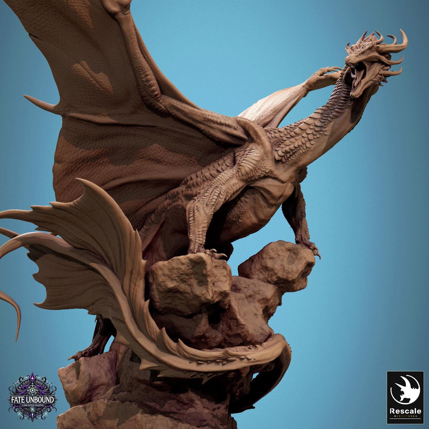 Copper Dragon by Rescale Miniatures | Unpainted | Print on Demand | Use Code FREESHIP50