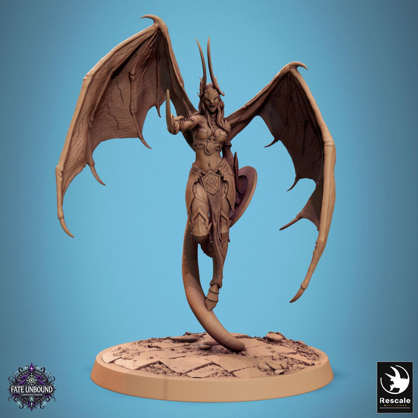 Female Cambion by Rescale Miniatures | Unpainted | Print on Demand | Use Code FREESHIP50