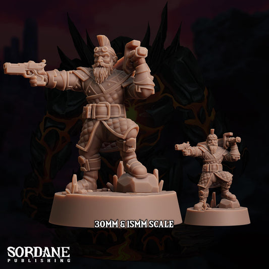 Astrar Dwarf Sky Artificer by Sordane Publishing | Unpainted | Print on Demand | Use Code FREESHIP50