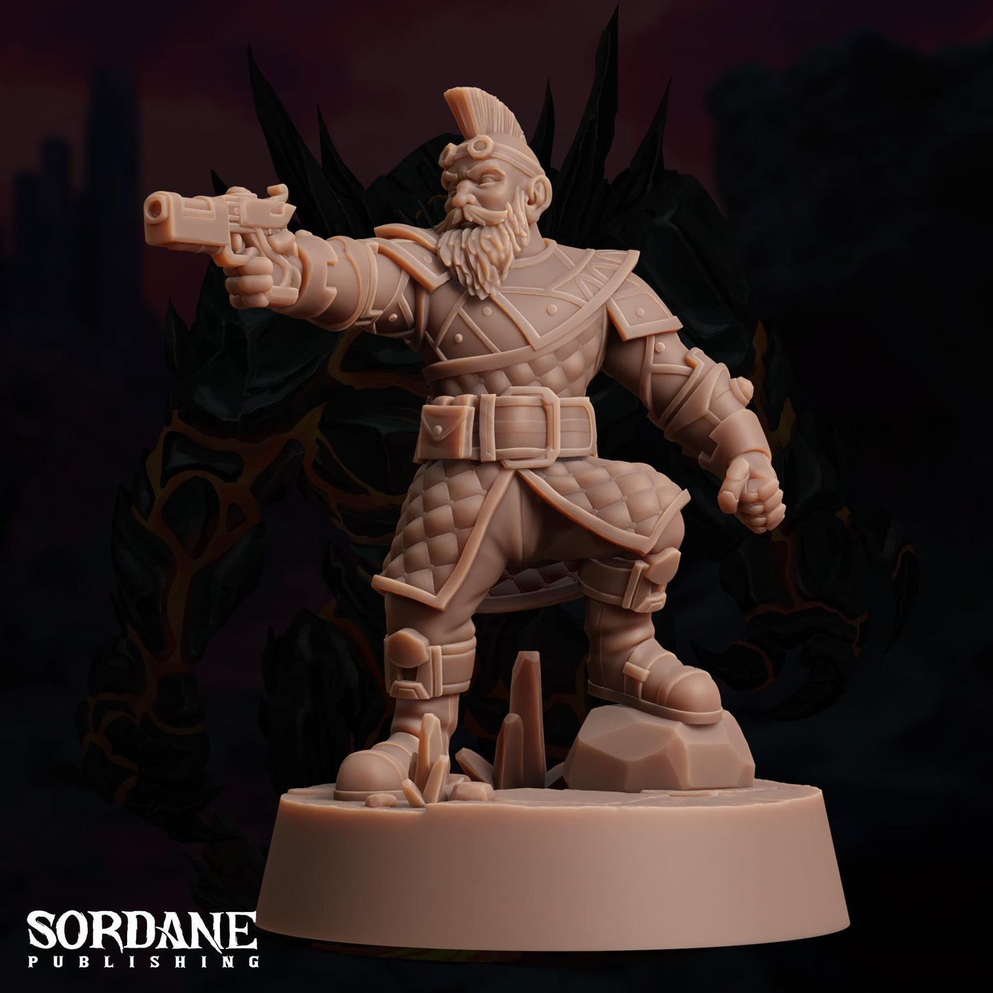 Astrar Dwarf Sky Artificer by Sordane Publishing | Unpainted | Print on Demand | Use Code FREESHIP50