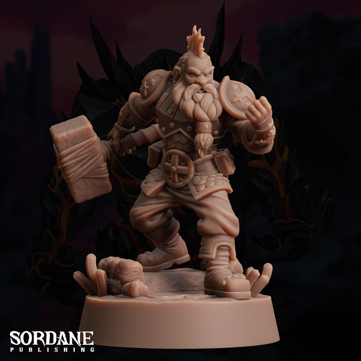 Astrar Dwarf Sky Fighter by Sordane Publishing | Unpainted | Print on Demand | Use Code FREESHIP50
