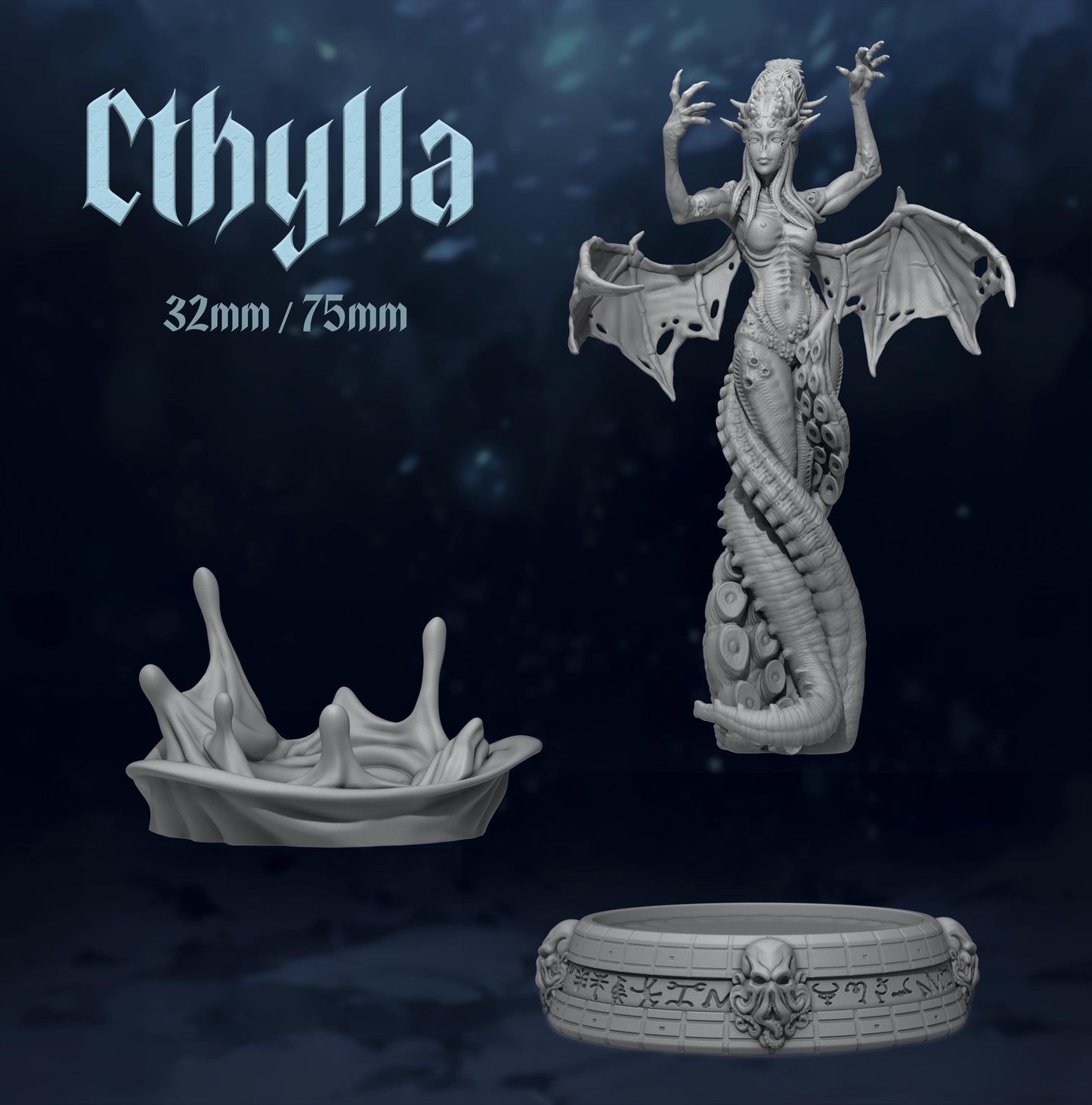 Cthylla by Dungeons and Maidens | Unpainted | Print on Demand | Use Code FREESHIP50