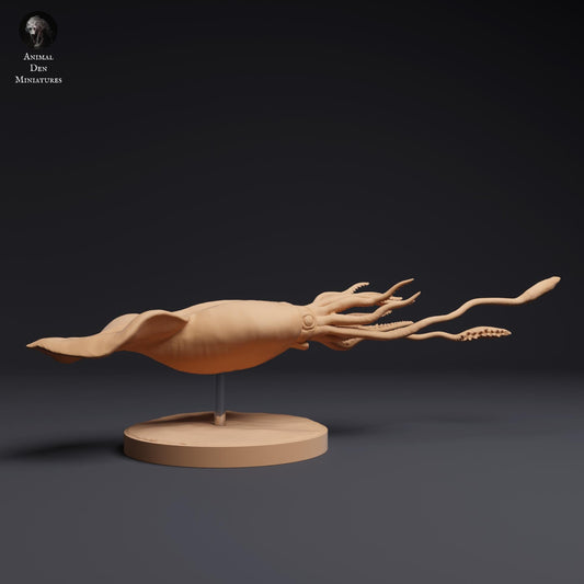 Colossal Squid 1:100 scale by Animal Den | Unpainted | Print on Demand | Use Code FREESHIP50