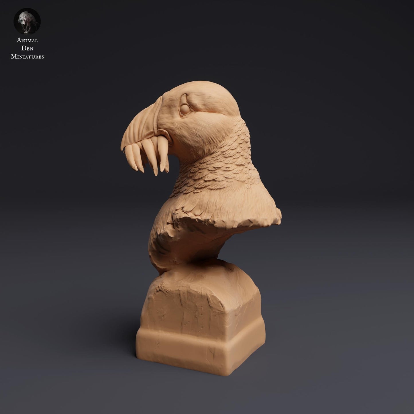 Puffin Bust 1:2 scale by Animal Den | Unpainted | Print on Demand | Use Code FREESHIP50