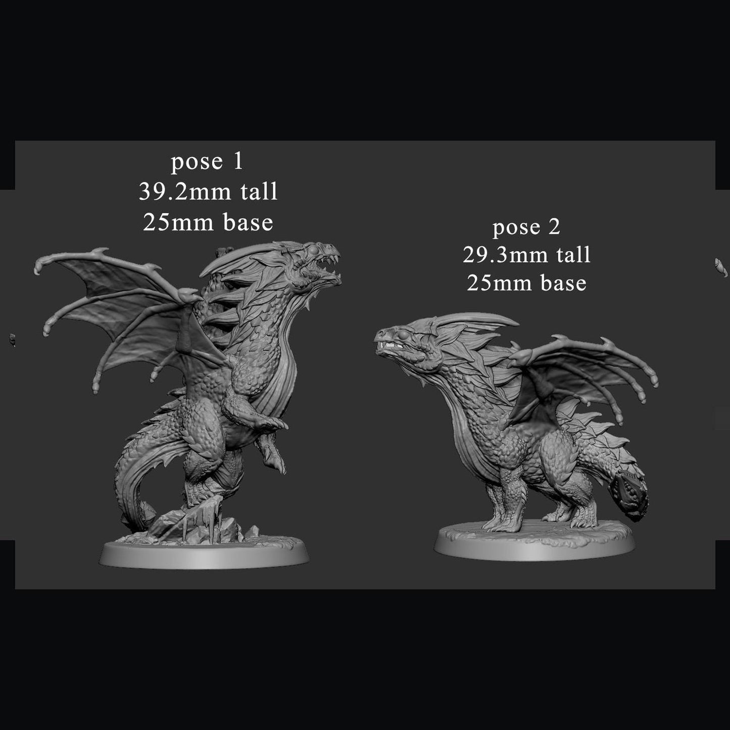 White Dragon Wyrmling by Mini Monster Mayhem | Unpainted | Print on Demand | Use Code FREESHIP50