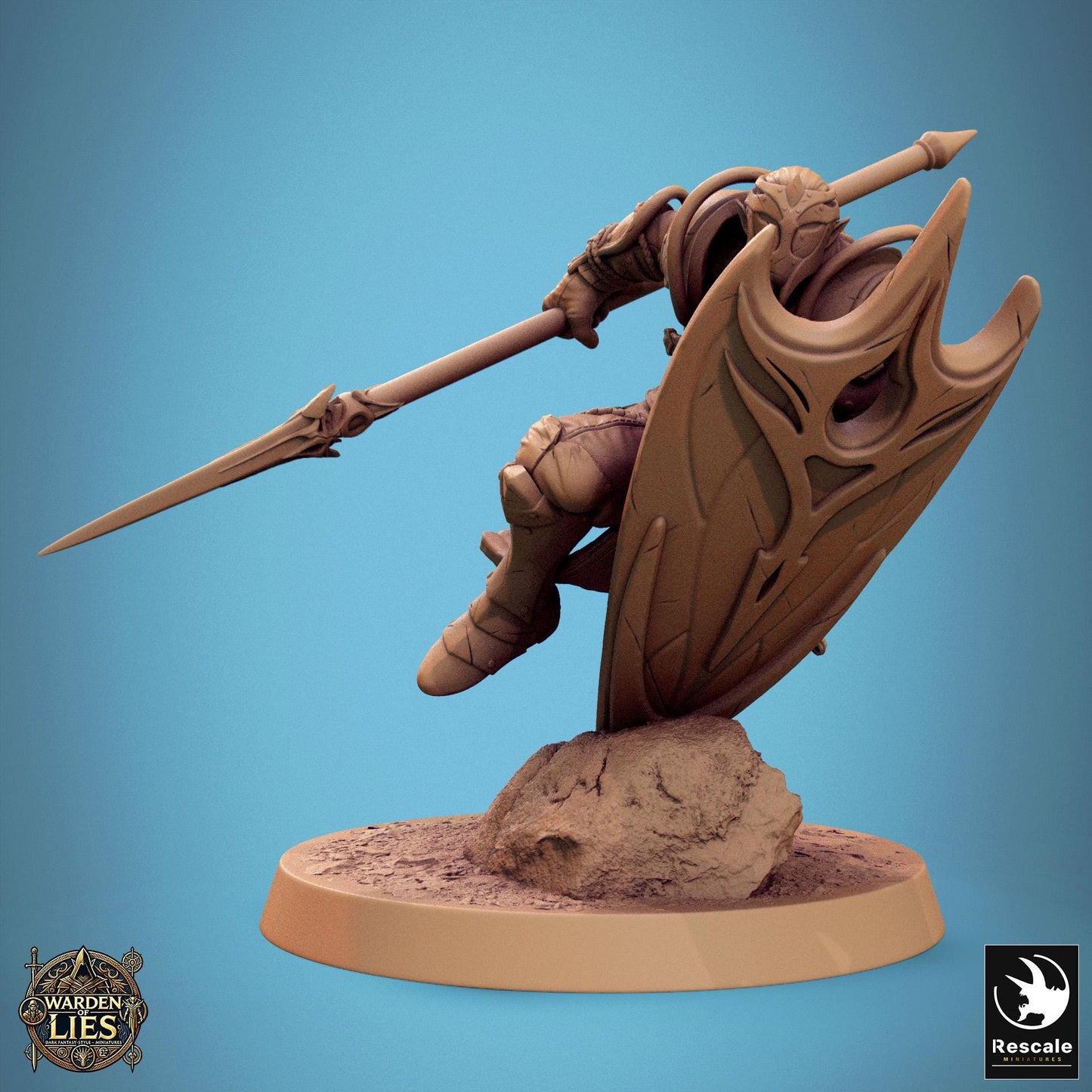 Moon Elf Sentinels, Spears by Rescale Miniatures | Unpainted | Print on Demand | Use Code FREESHIP50