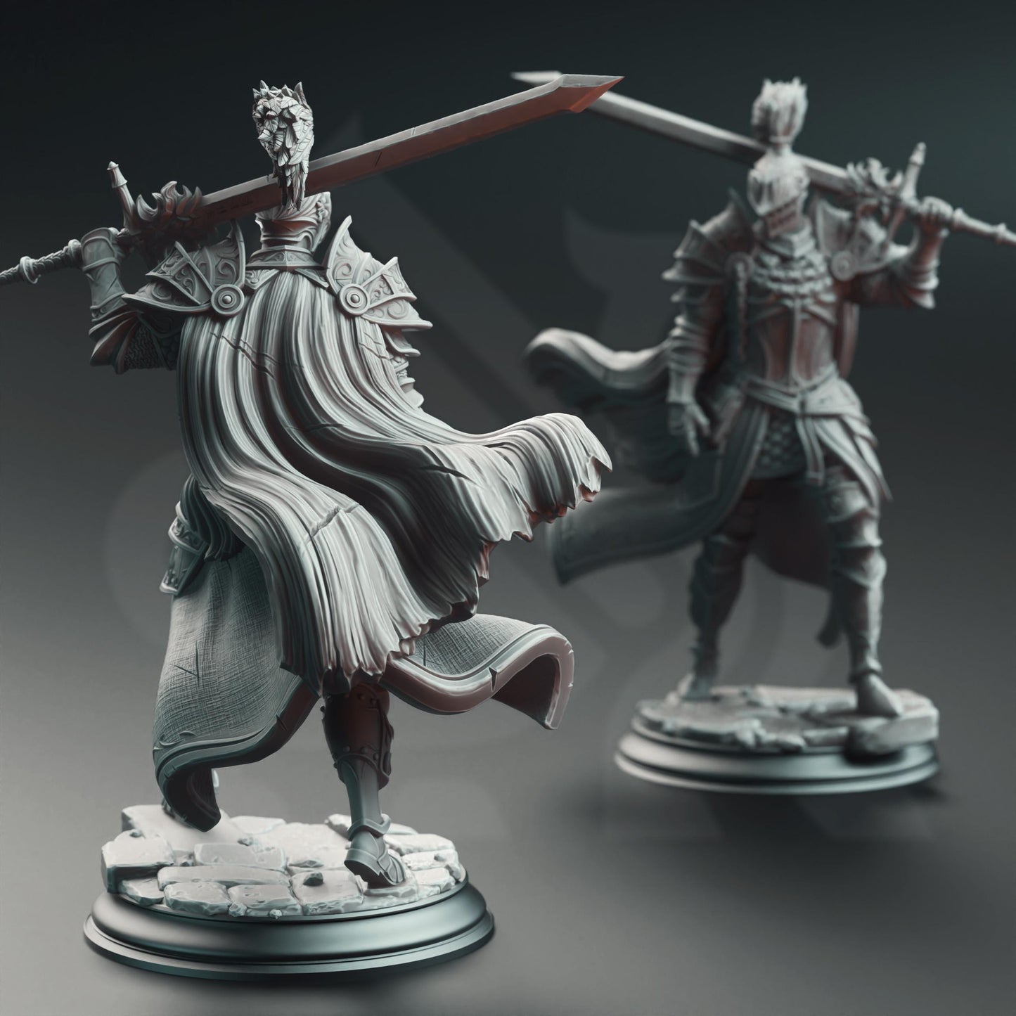 Lothar the Black, Knight of the Dusk by DM Stash | Unpainted | Print on Demand | Use Code FREESHIP50