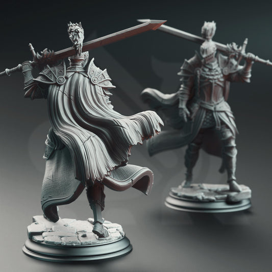 Lothar the Black, Knight of the Dusk by DM Stash | Unpainted | Print on Demand | Use Code FREESHIP50