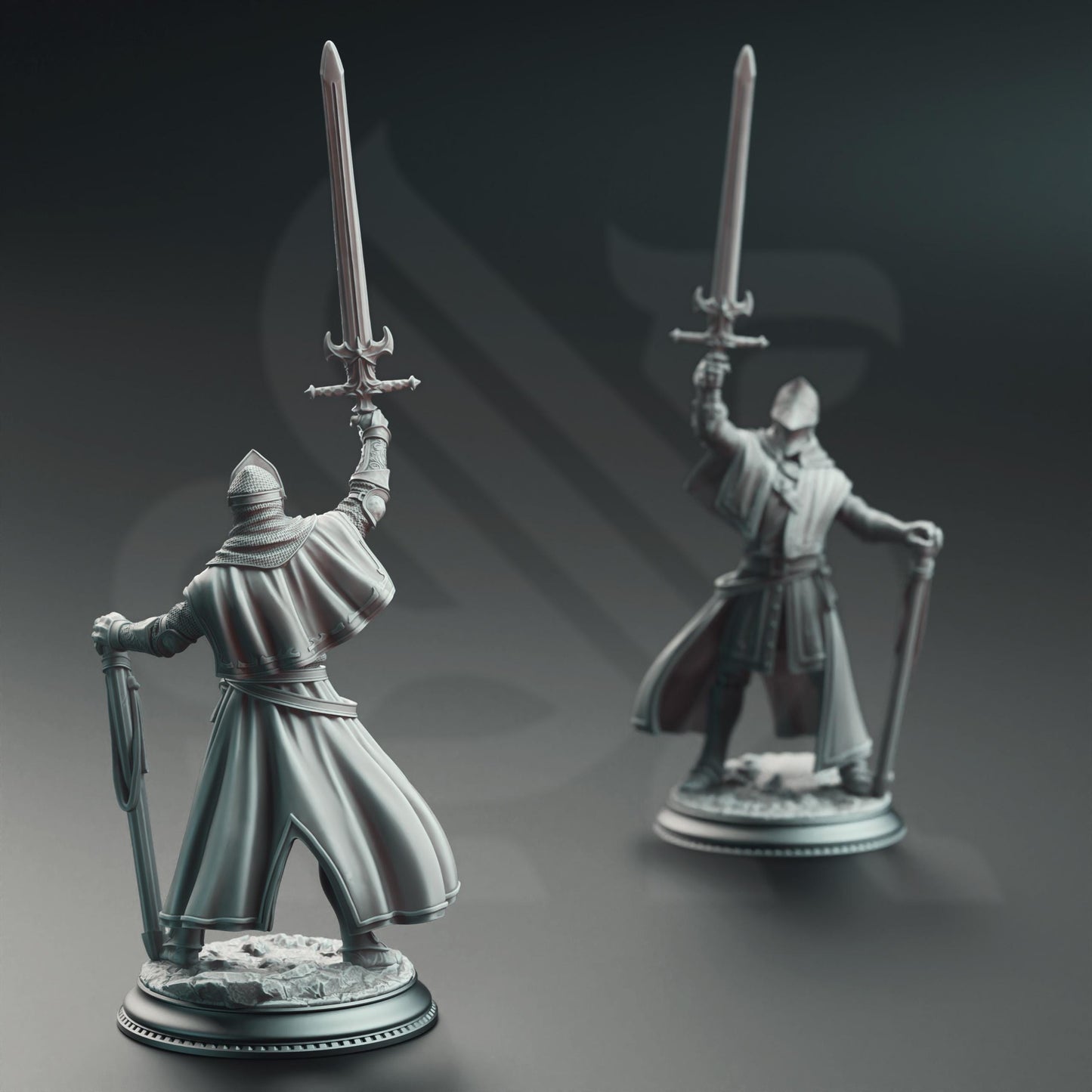 Vicar Atticus, the Priest Knight by DM Stash | Unpainted | Print on Demand | Use Code FREESHIP50