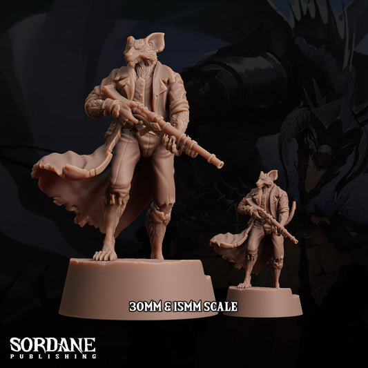 Wererat Fighter by Sordane Publishing | Unpainted | Print on Demand | Use Code FREESHIP50