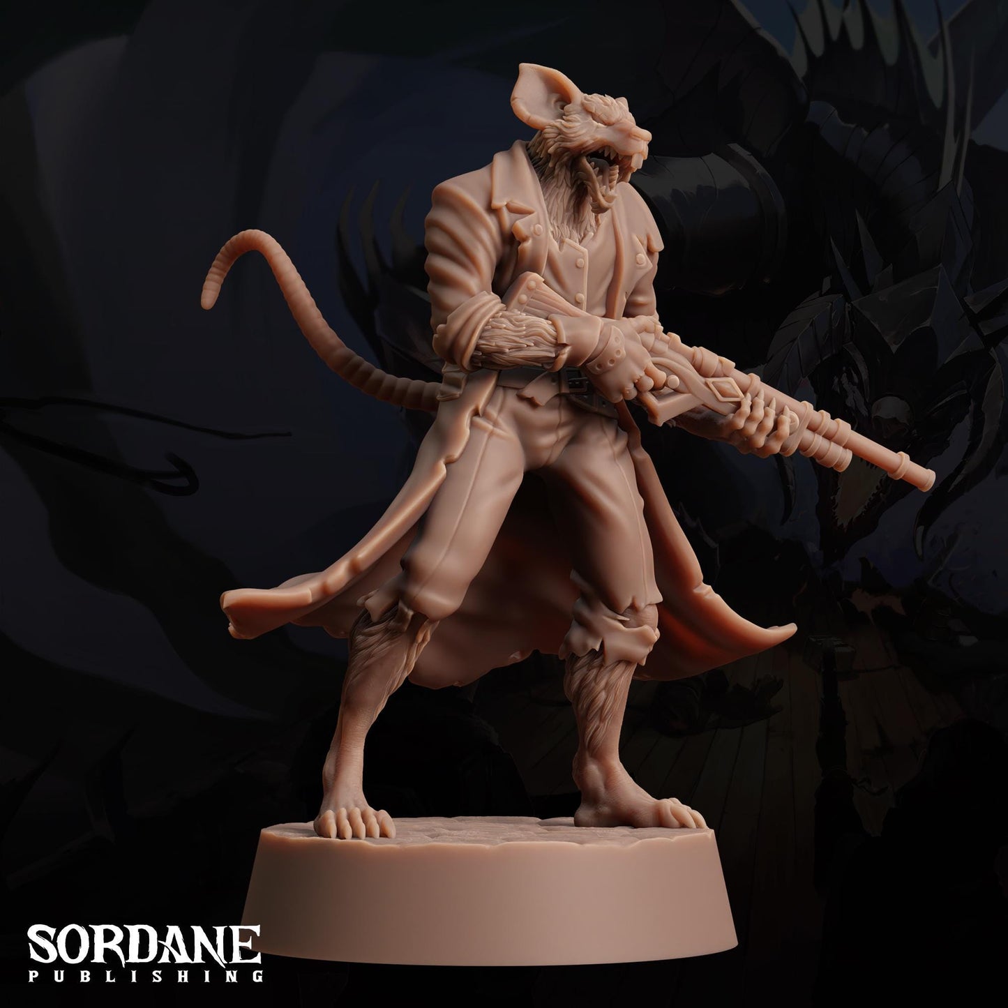 Wererat Fighter by Sordane Publishing | Unpainted | Print on Demand | Use Code FREESHIP50