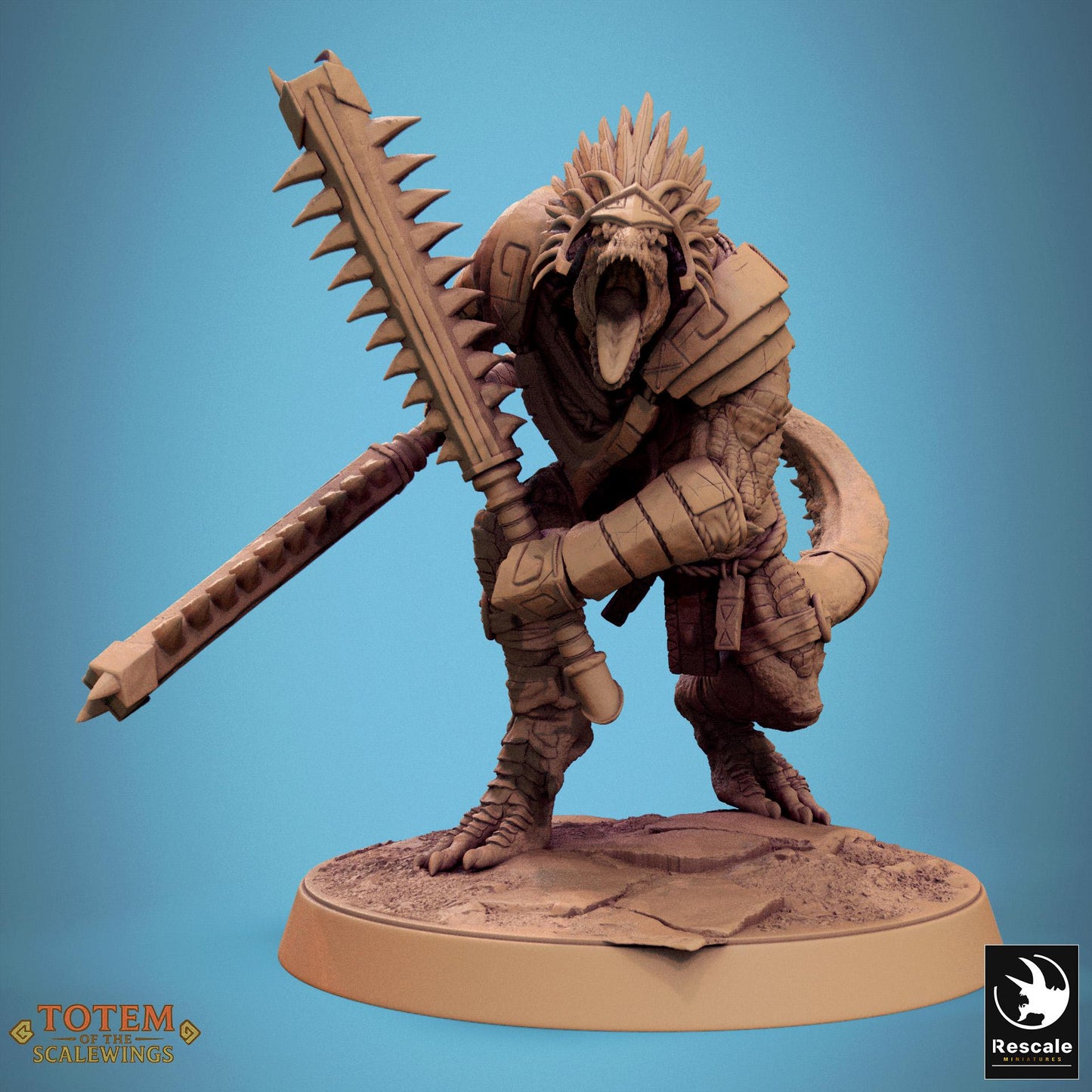 Grimscale, Lizardfolk Swordsmen by Rescale Miniatures | Unpainted | Print on Demand | Use Code FREESHIP50