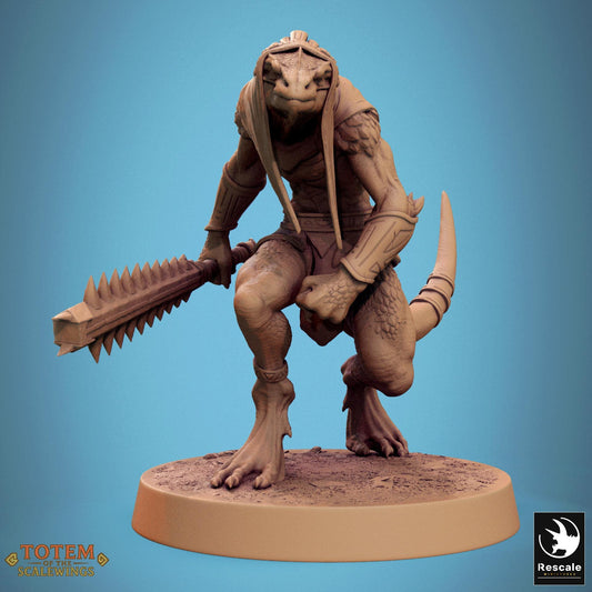 Murkborn, Lizardfolk Infantry Swordsmen by Rescale Miniatures | Unpainted | Print on Demand | Use Code FREESHIP50