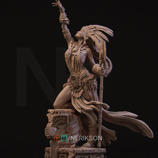 Necalin, the Priestess of Death by Nerikson | Unpainted | Print on Demand | Use Code FREESHIP50