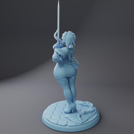 Kesselle, Fencer by Twin Goddess Miniatures | Unpainted | Print on Demand | Use Code FREESHIP50