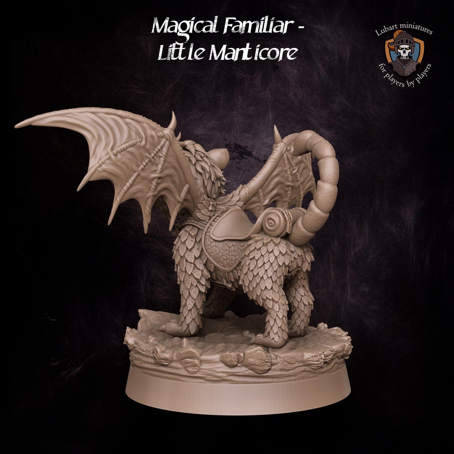 Magical Little Manticore Familiar by Lubart Miniatures | Unpainted | Print on Demand | Use Code FREESHIP50