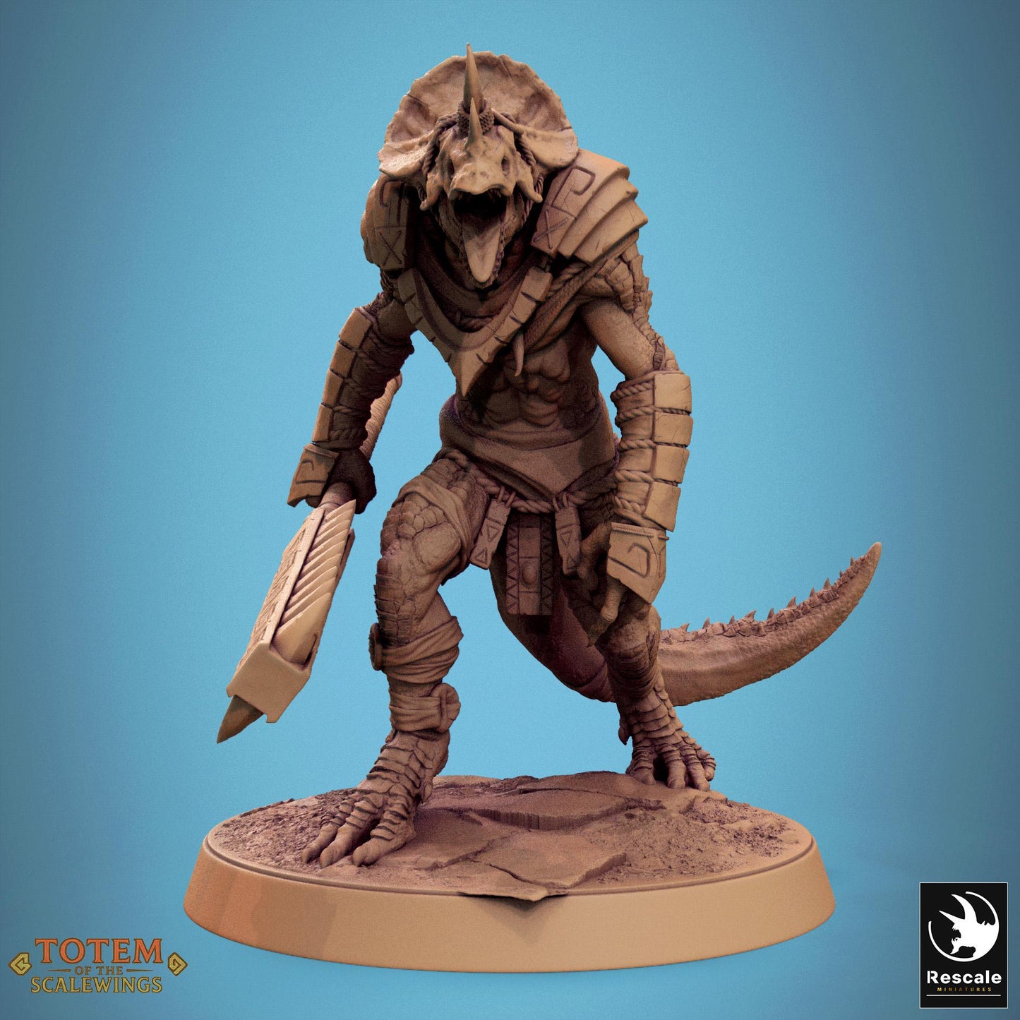 Grimscale, Lizardfolk Spearmen by Rescale Miniatures | Unpainted | Print on Demand | Use Code FREESHIP50
