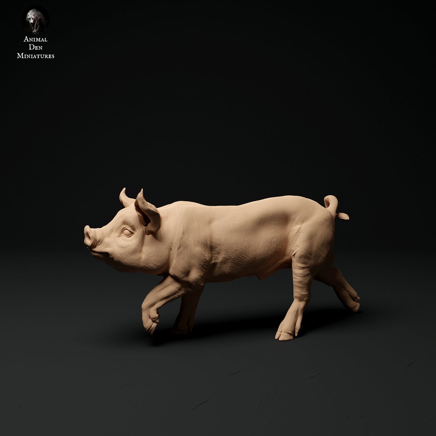 Berkshire Piglets 1:24 scale by Animal Den | Unpainted
