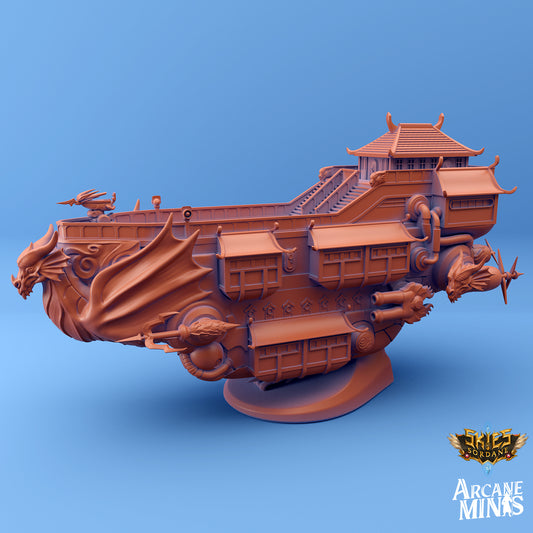 Mini-ships, Skies of Sordane by Arcane Minis | Miniature | TTRPG | Unpainted