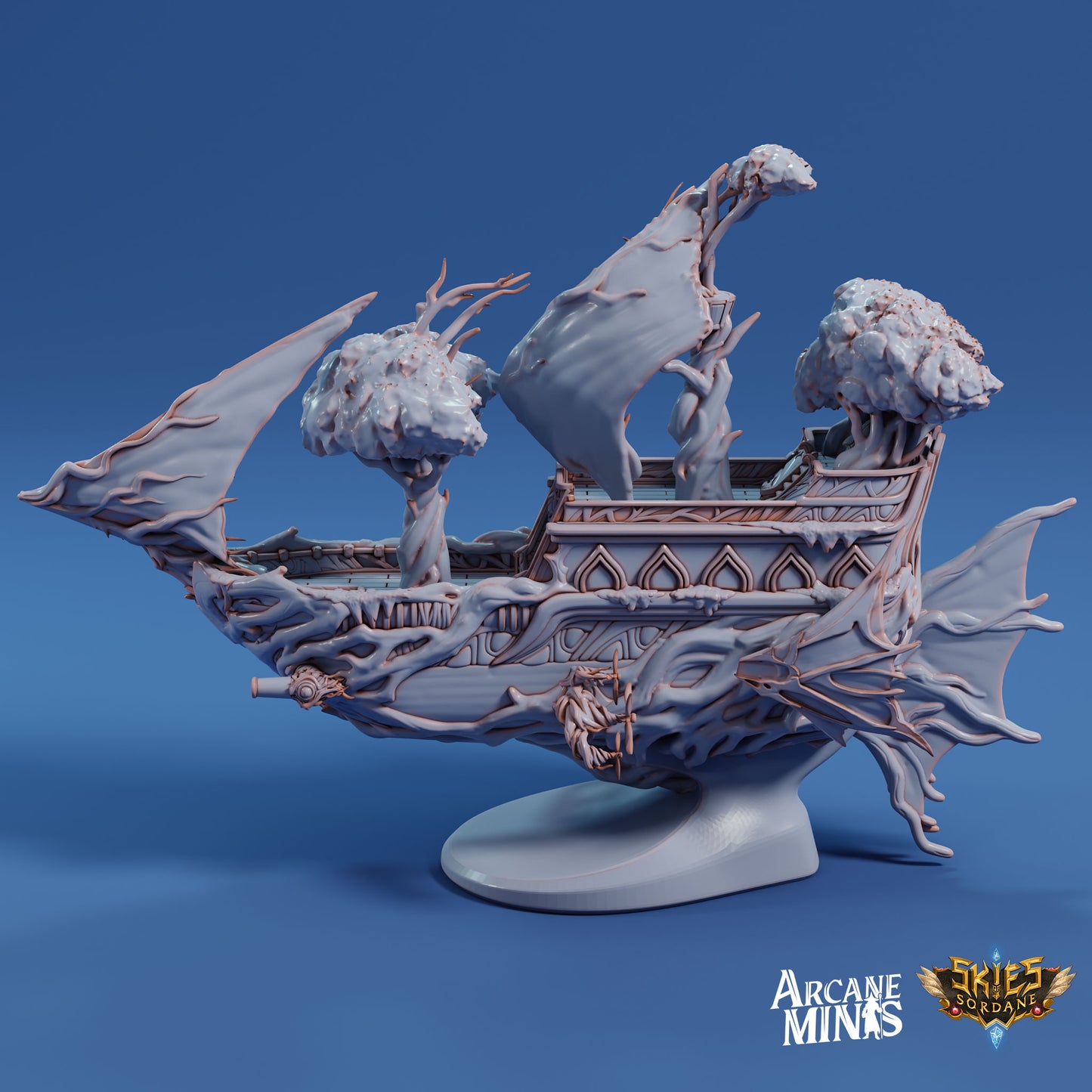 Mini-ships, Skies of Sordane by Arcane Minis | Unpainted
