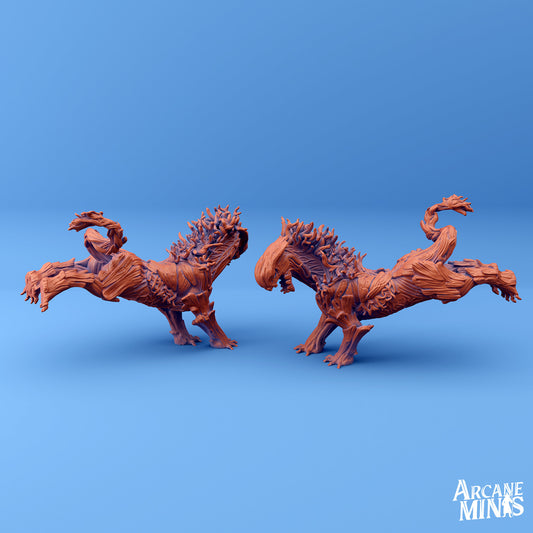 Ravaged Woodland Elemental by Sordane Publishing | Miniature | TTRPG | Unpainted