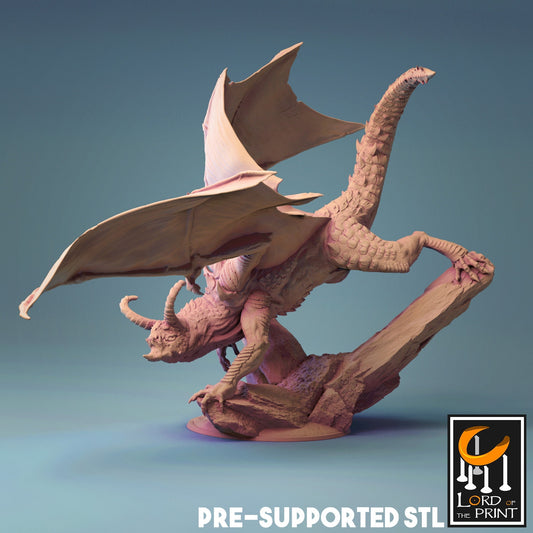 Fafnir by Rescale Miniatures | Miniature | TTRPG | Unpainted