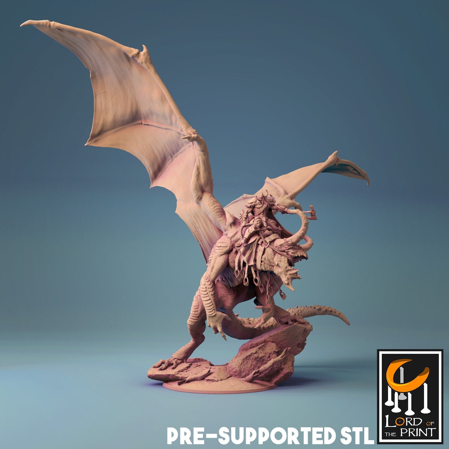 Fafnir by Rescale Miniatures | Miniature | TTRPG | Unpainted