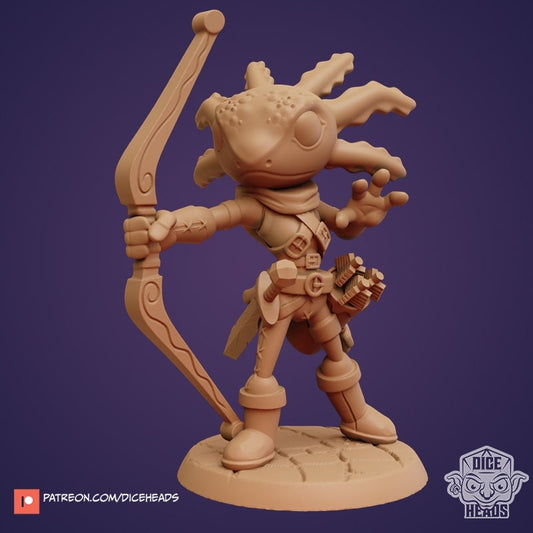 Axolotl Adventurers by Dice Heads | Unpainted