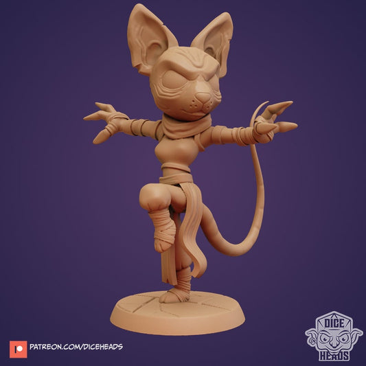 Catfolk Characters by Dice Heads | Unpainted
