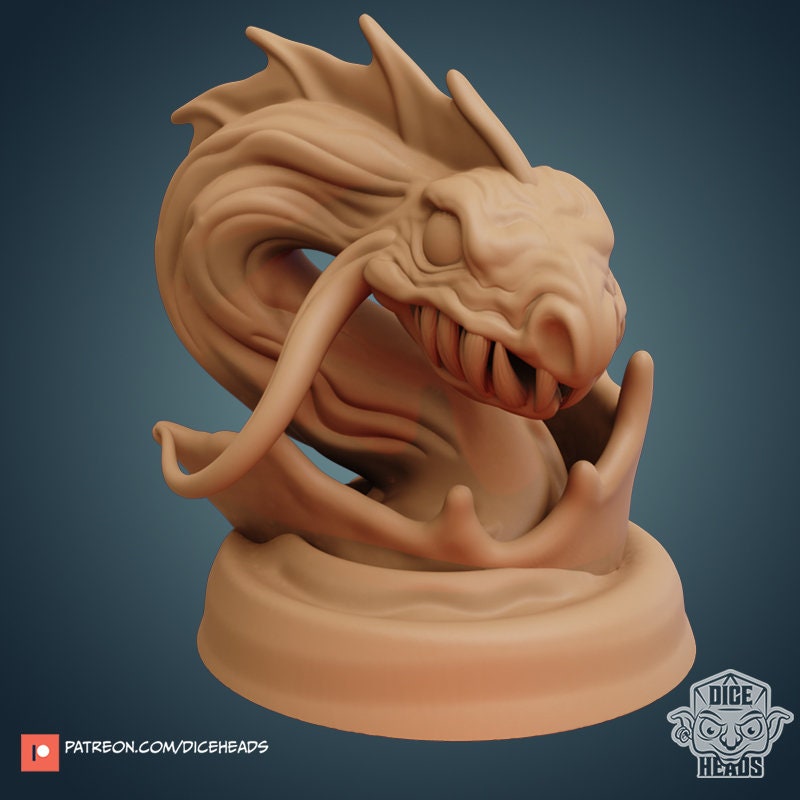 Water Creatures by Dice Heads | Miniature | TTRPG | Unpainted