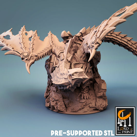 Armored Dragon by Rescale Miniatures | Unpainted