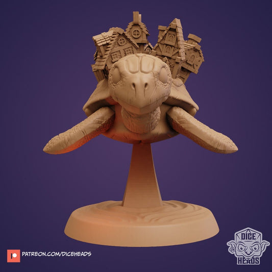 Giant Turtle by Dice Heads | Miniature | TTRPG | Unpainted
