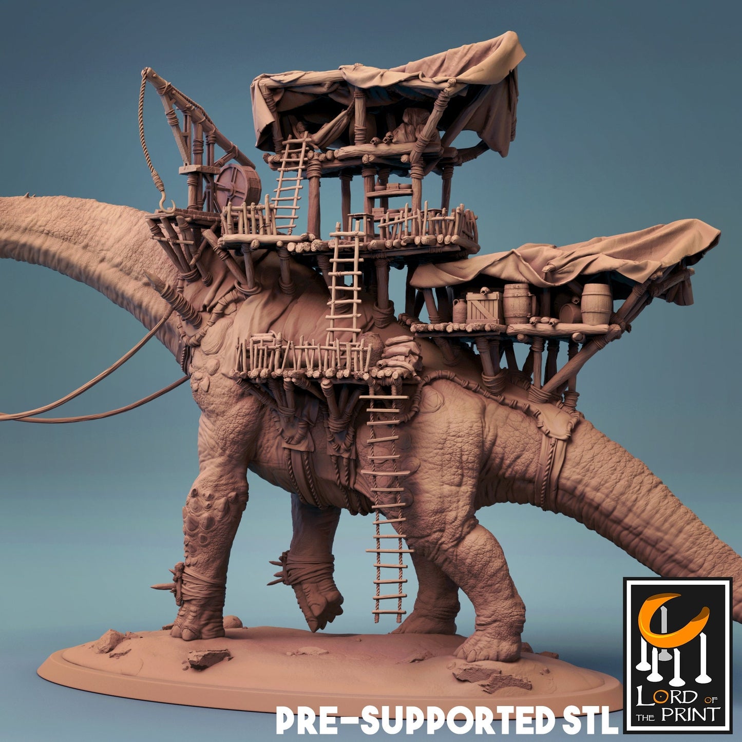 Brachiosaurus Caravan by Rescale Miniatures | Unpainted