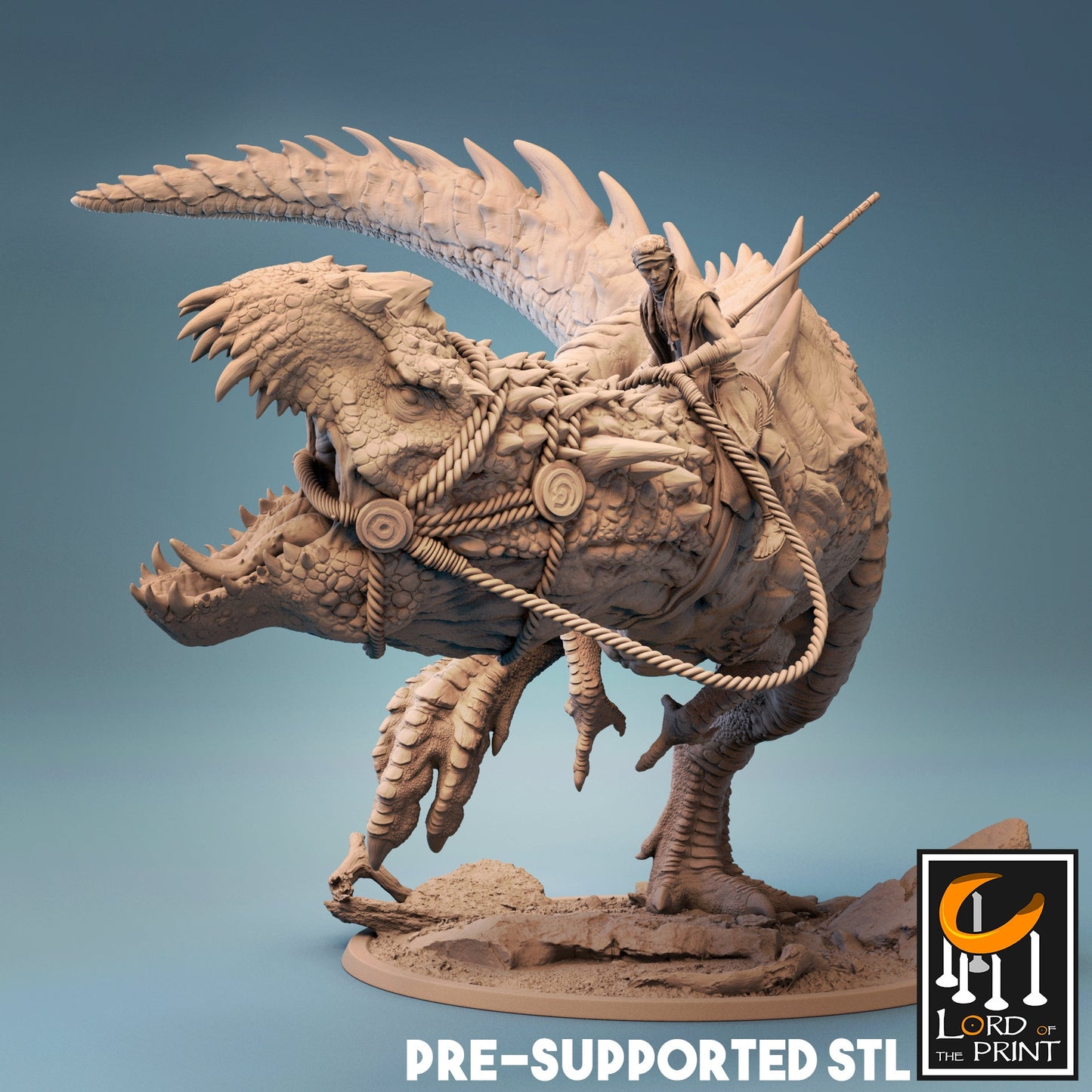 Predator Rex by Rescale Miniatures | Miniature | TTRPG | Unpainted