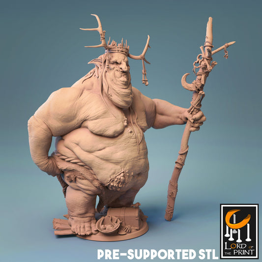 Goblin King by Lord of the Print | Miniature | TTRPG | Unpainted