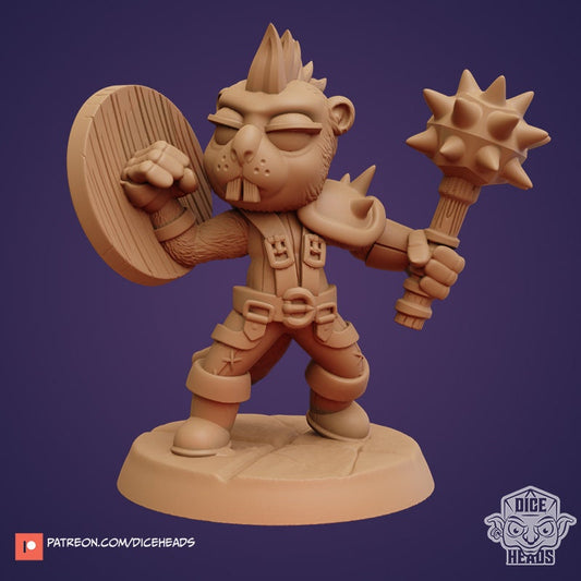Rodent Adventurers by Dice Heads | Miniature | TTRPG | Unpainted