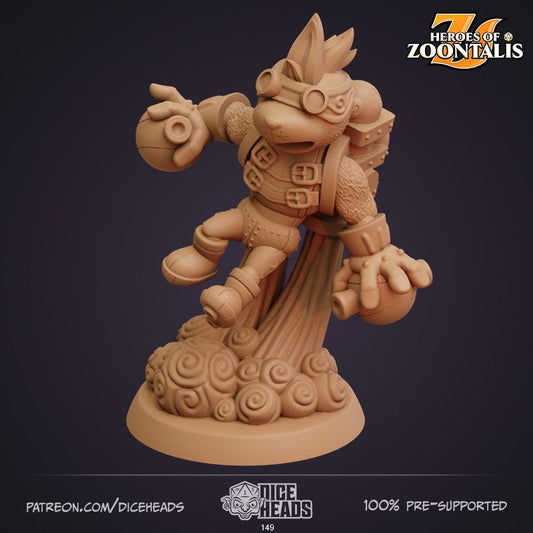 Mole Adventurers by Dice Heads | Miniature | TTRPG | Unpainted