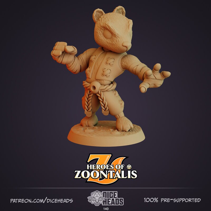 Badger Characters by Dice Heads | Unpainted