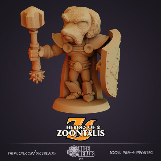 Dog-folk Adventurers by Dice Heads | Miniature | TTRPG | Unpainted