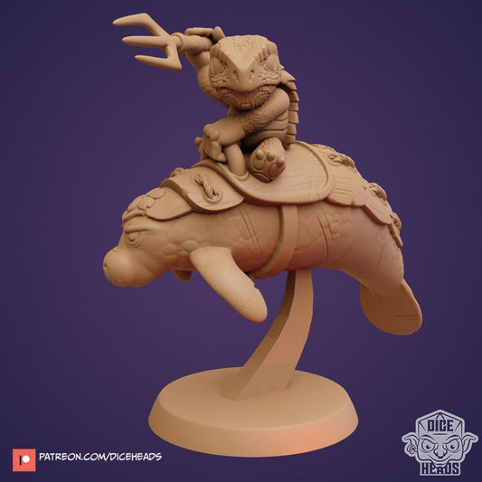 Water Mounts by Dice Heads | Unpainted