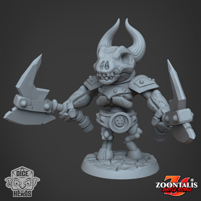 Minotaurs by Dice Heads | Miniature | TTRPG | Unpainted