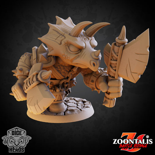 Dinosaur Warriors by Dice Heads | Unpainted