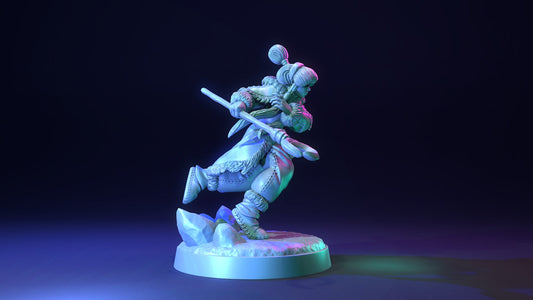 Arctic Druid and Polar Bear Mount by Dragon Trappers Lodge | Unpainted