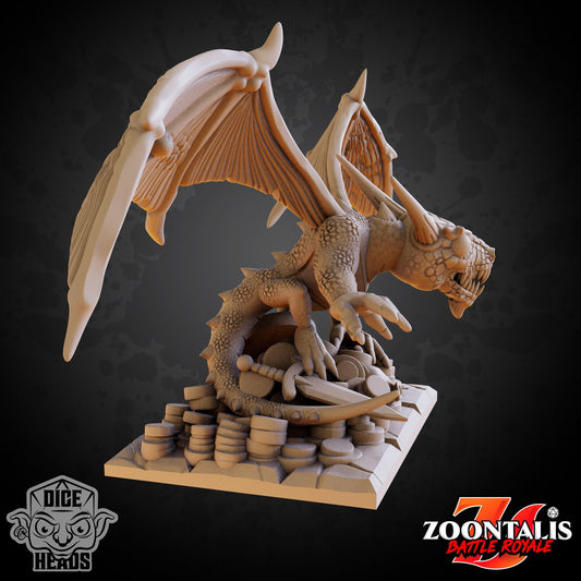 Red Drake and Kobolds by Dice Heads | Unpainted