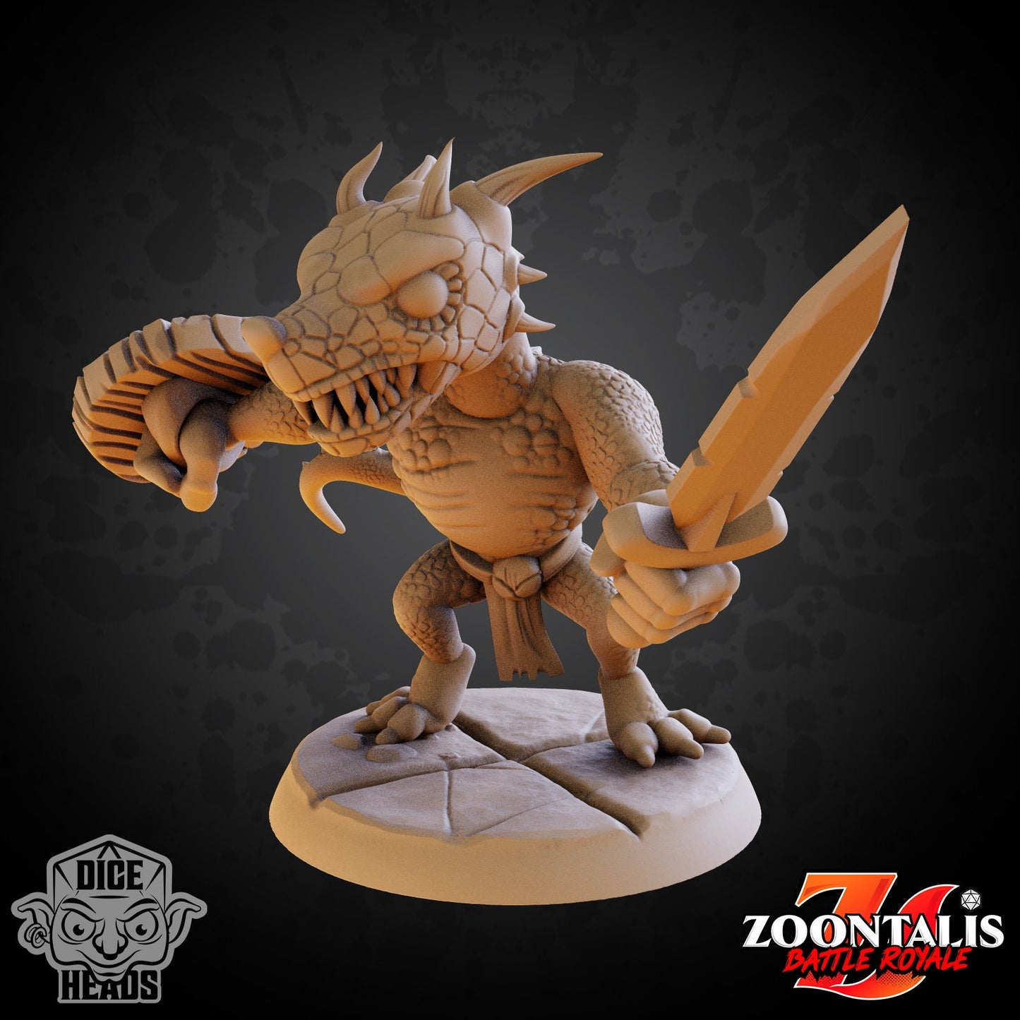 Red Drake and Kobolds by Dice Heads | Unpainted