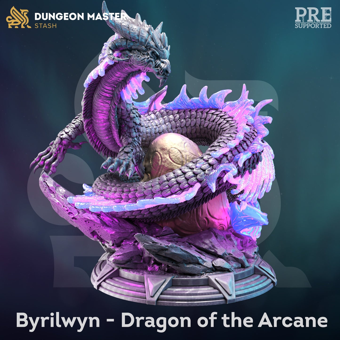 Byrilwyn, Dragon of the Arcane by DM Stash | Unpainted