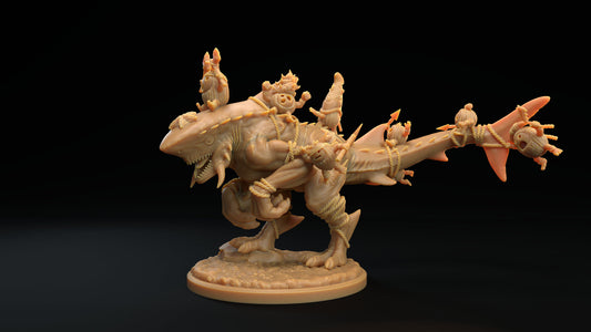 Kakamore Tamed Sharkasaurus by Dragon Trappers Lodge | Unpainted